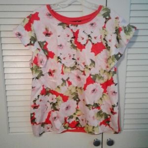 DKNY flutter sleeve blouse